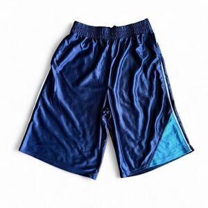 Starter Boys Navy Blue Mesh Basketball Athletic Shorts Large L (10/12) Vintage